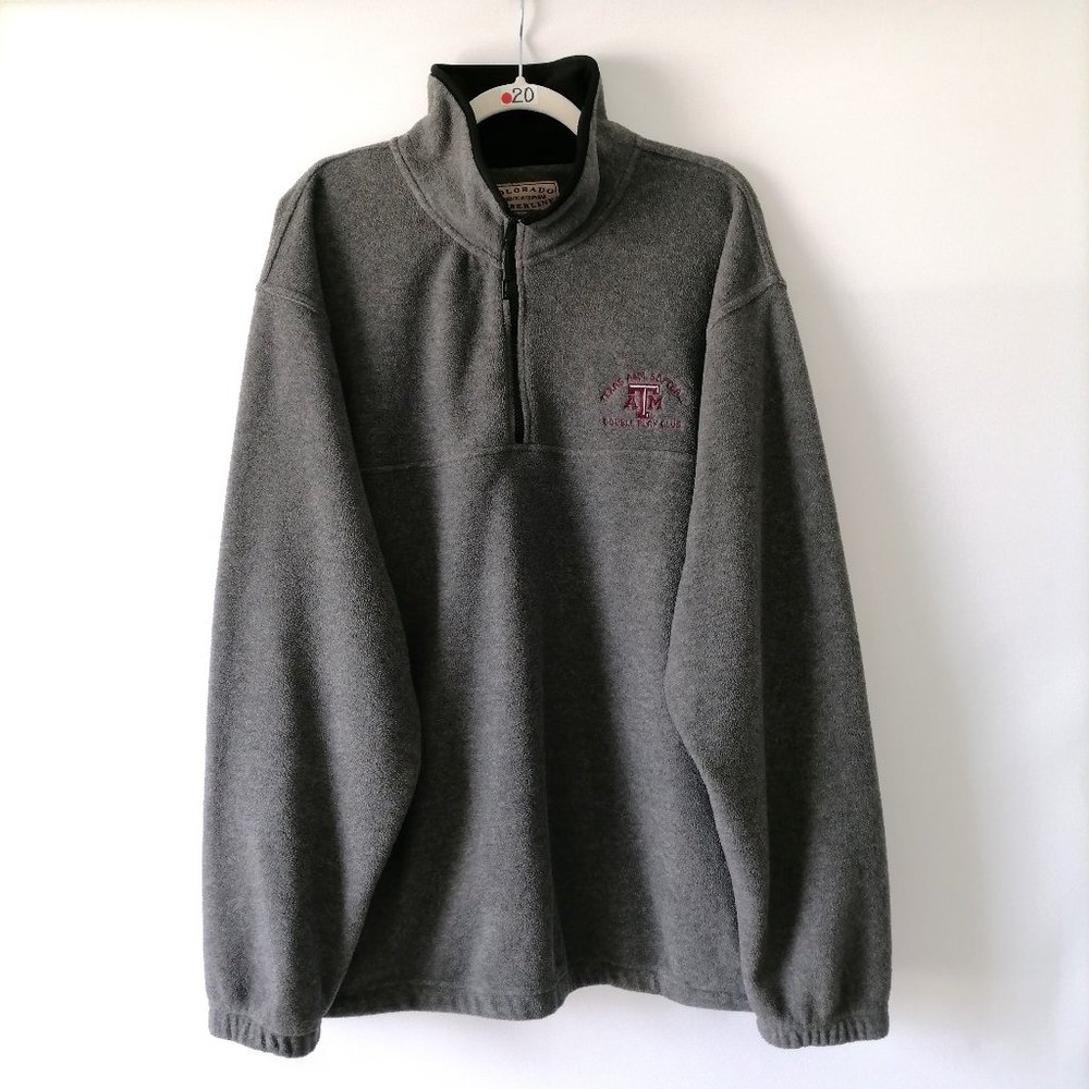 Colorado Timberline Mens Gray Long Sleeve 1/4 Zip Pullover Sweater Size XL